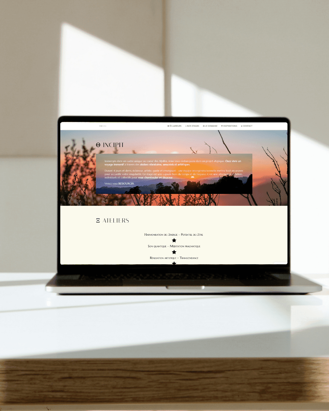 Mockup Projet Origine